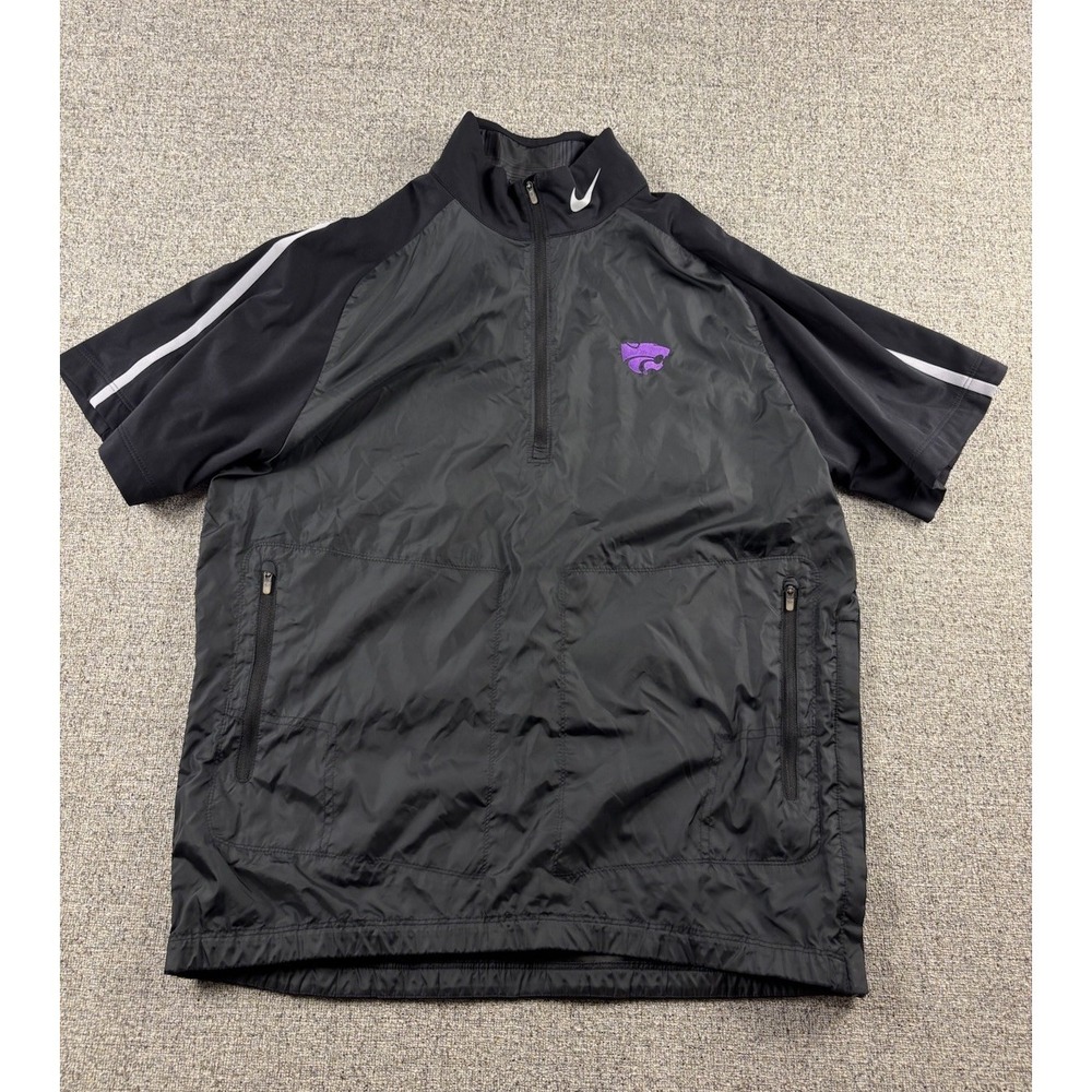 Kansas State‎ Wildcats Nike Golf Short Sleeve 1/4 Zip Windbreaker Rain Jacket